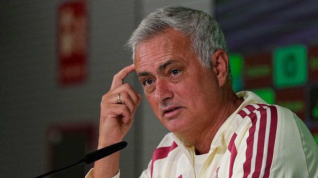 Mourinho speaks at a Real Madrid media conference