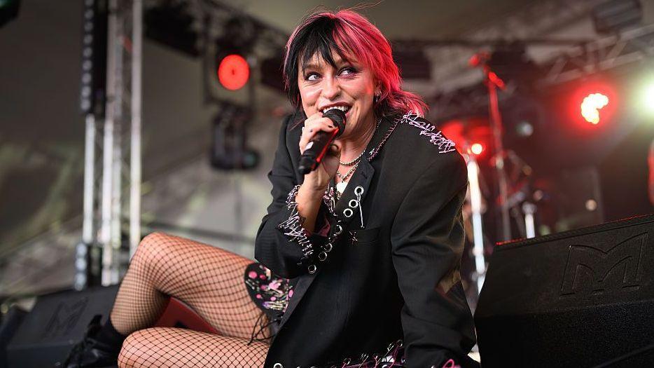 Beth McCarthy performs on the BBC Introducing Stage during day two of Glastonbury festival 2025