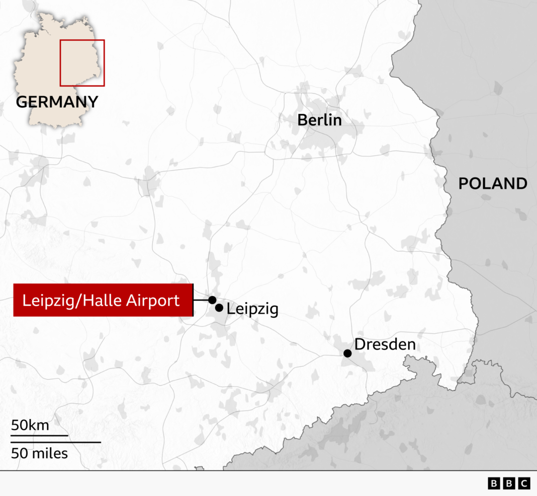 Drone carrying explosives found at German airport, police say Drone carrying explosives found at German airport, police say