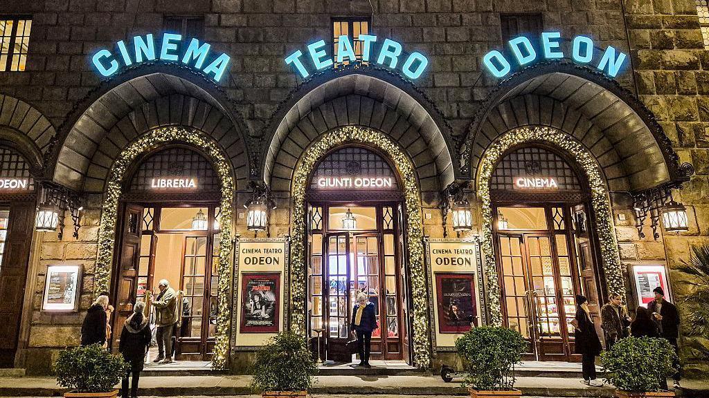 Italy, Florence, Cinema Teatro Odeon.