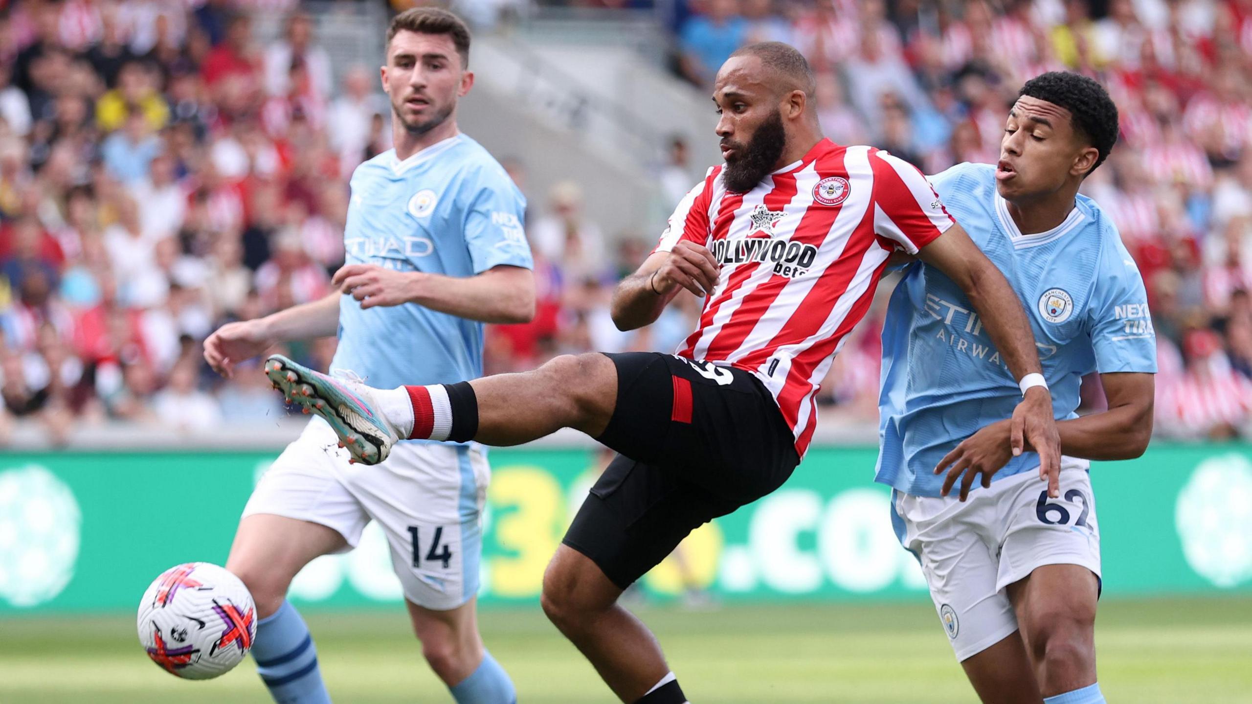 Shea Charles in action for Manchester City against Southampton