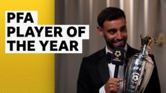 ‘I’m very proud of this’ – Fernandes wins PFA player of the year ‘I’m very proud of this’ – Fernandes wins PFA player of the year