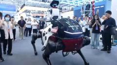 Robot horse and rider steal the spotlight at Chinese conference Robot horse and rider steal the spotlight at Chinese conference