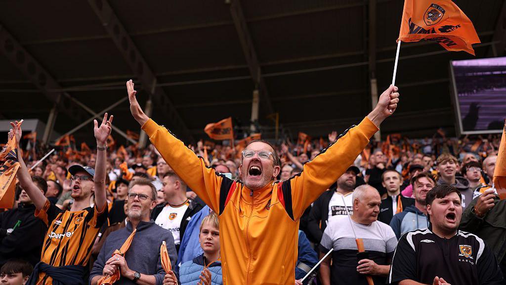 Hull fans celebrate