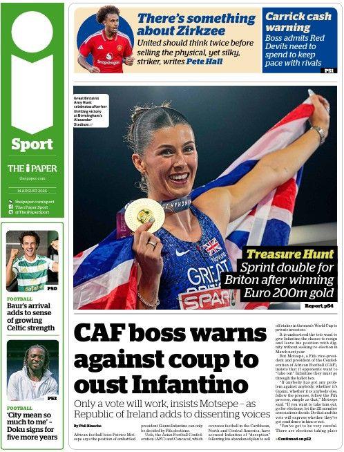 The i Paper back page