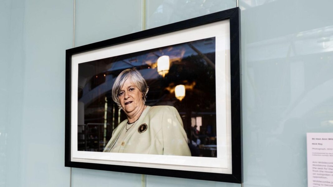 Portrait of Ann Widdecombe put up in Parliament for MPs’ return Portrait of Ann Widdecombe put up in Parliament for MPs’ return