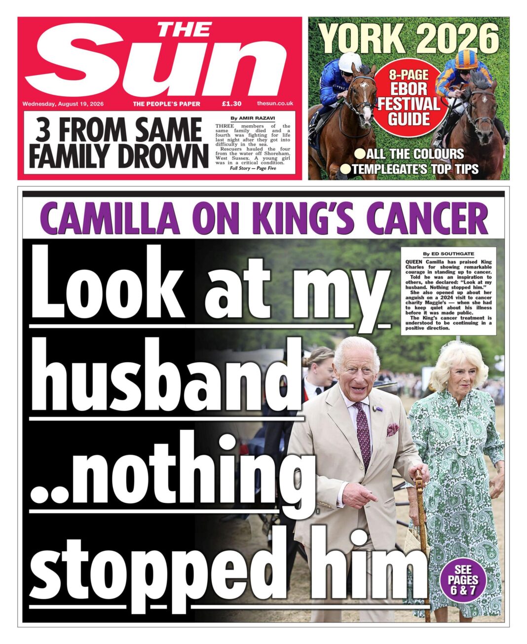 The Papers: ‘Look at my husband’ and ‘Vlad plots revenge’ The Papers: ‘Look at my husband’ and ‘Vlad plots revenge’