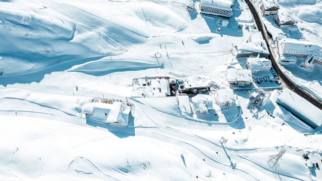Aerial view of St Christoph resort
