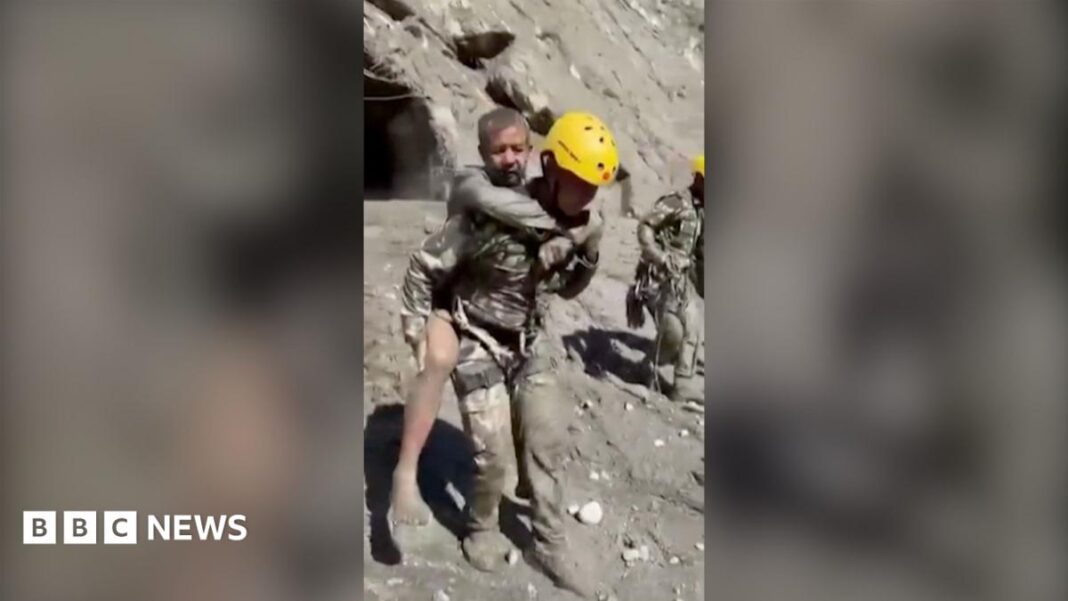 Nepal army rescues survivors from hydropower tunnel Nepal army rescues survivors from hydropower tunnel