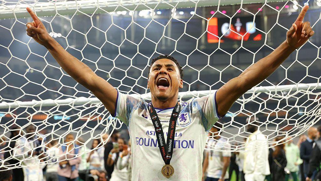 Ollie Watkins celebrates
