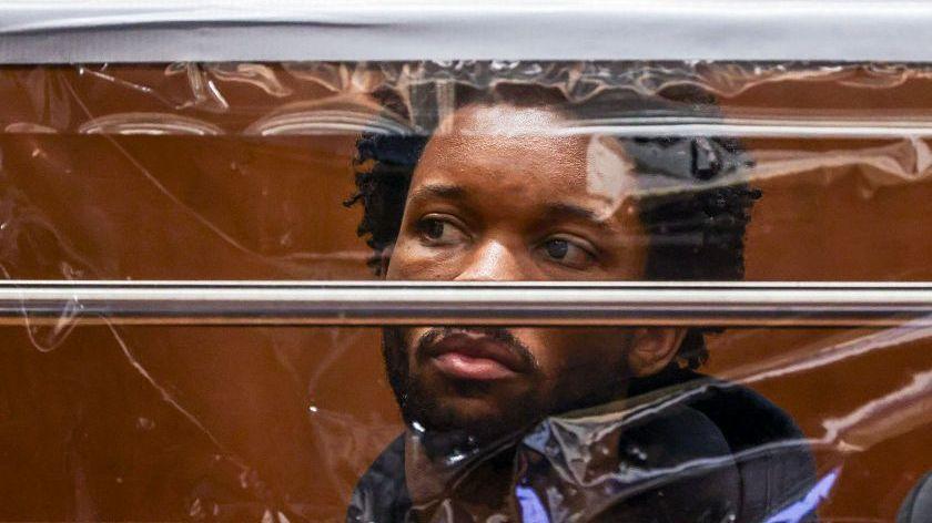 d4vd looks on during his arraignment for the murder of Celeste Rivas Hernandez at Clara Shortridge Foltz Criminal Justice Center on April 20, 2026 in Los Angeles, California.