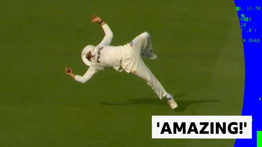 ‘What a catch!’ – Cox dismissed by stunning take at slip ‘What a catch!’ – Cox dismissed by stunning take at slip