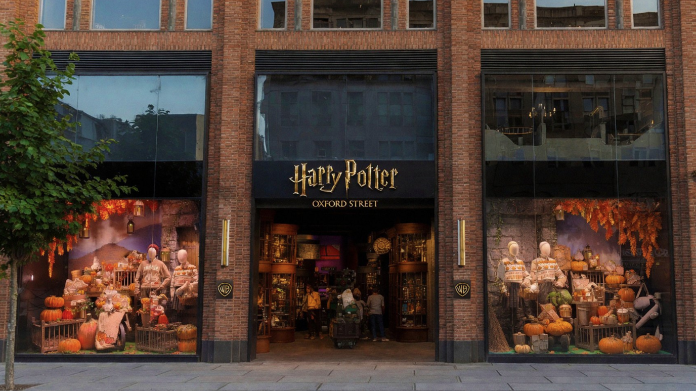 Computer-generated image of the exterior of the Harry Potter shop, which is set to open in London's Oxford Street in November.