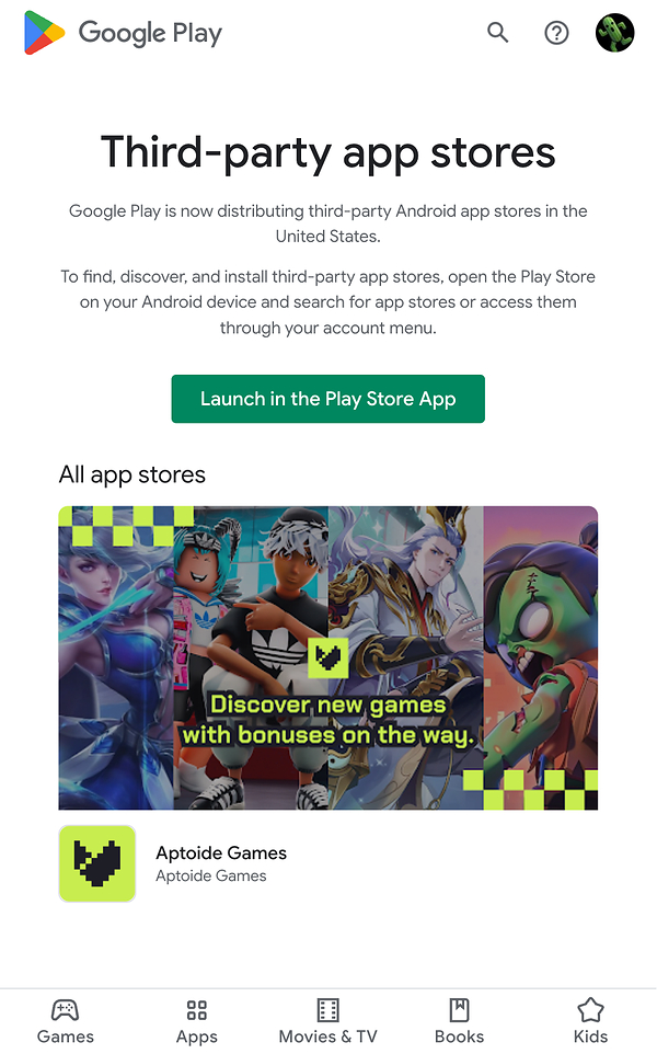Aptoide becomes the first rival app store to return to Google Play in the US Aptoide becomes the first rival app store to return to Google Play in the US