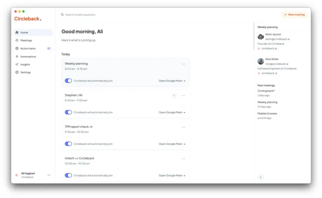 Meeting notetaker Circleback adds a free tier to attract more customers Meeting notetaker Circleback adds a free tier to attract more customers