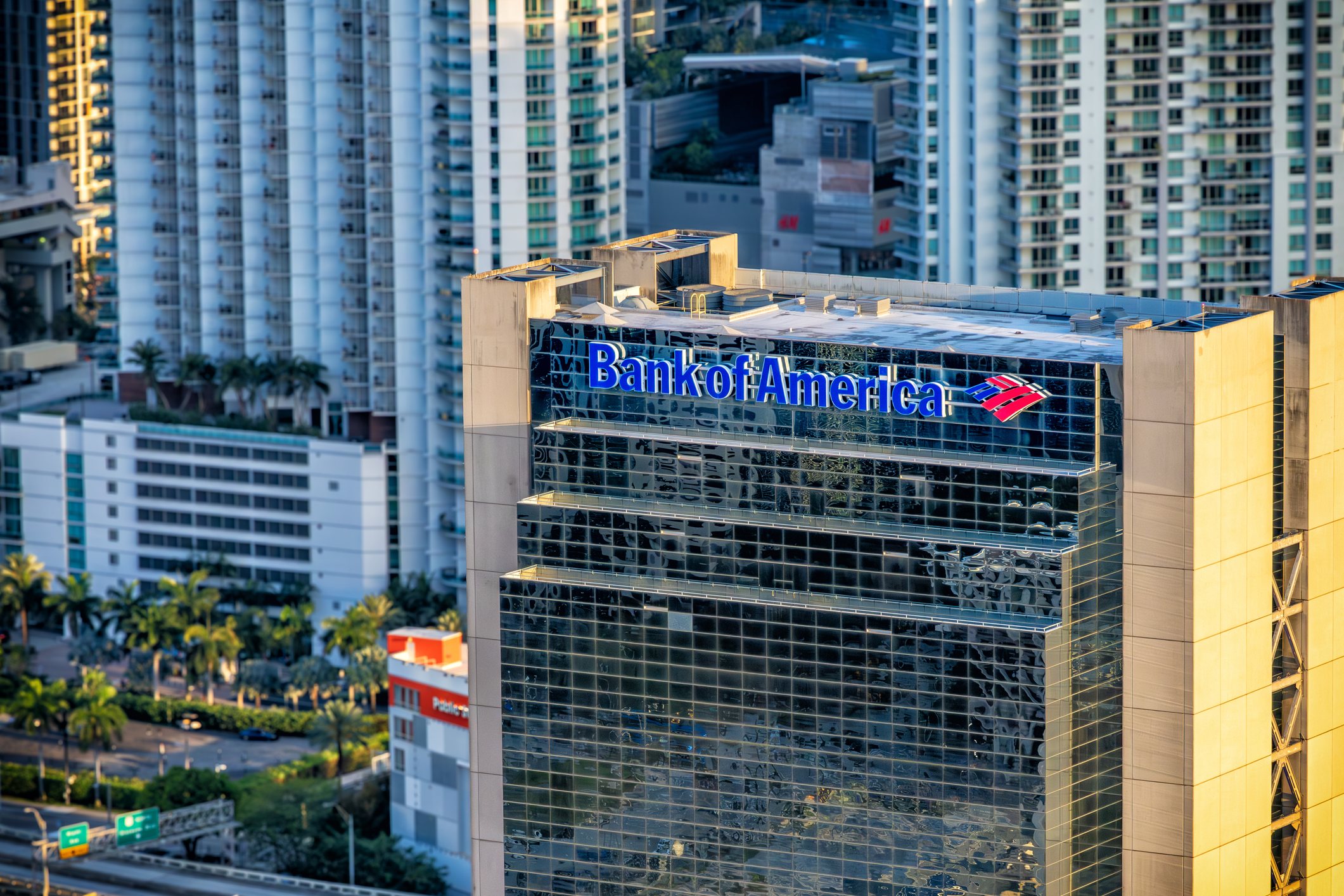 Bank of America tower located in downtown Miami, Florida