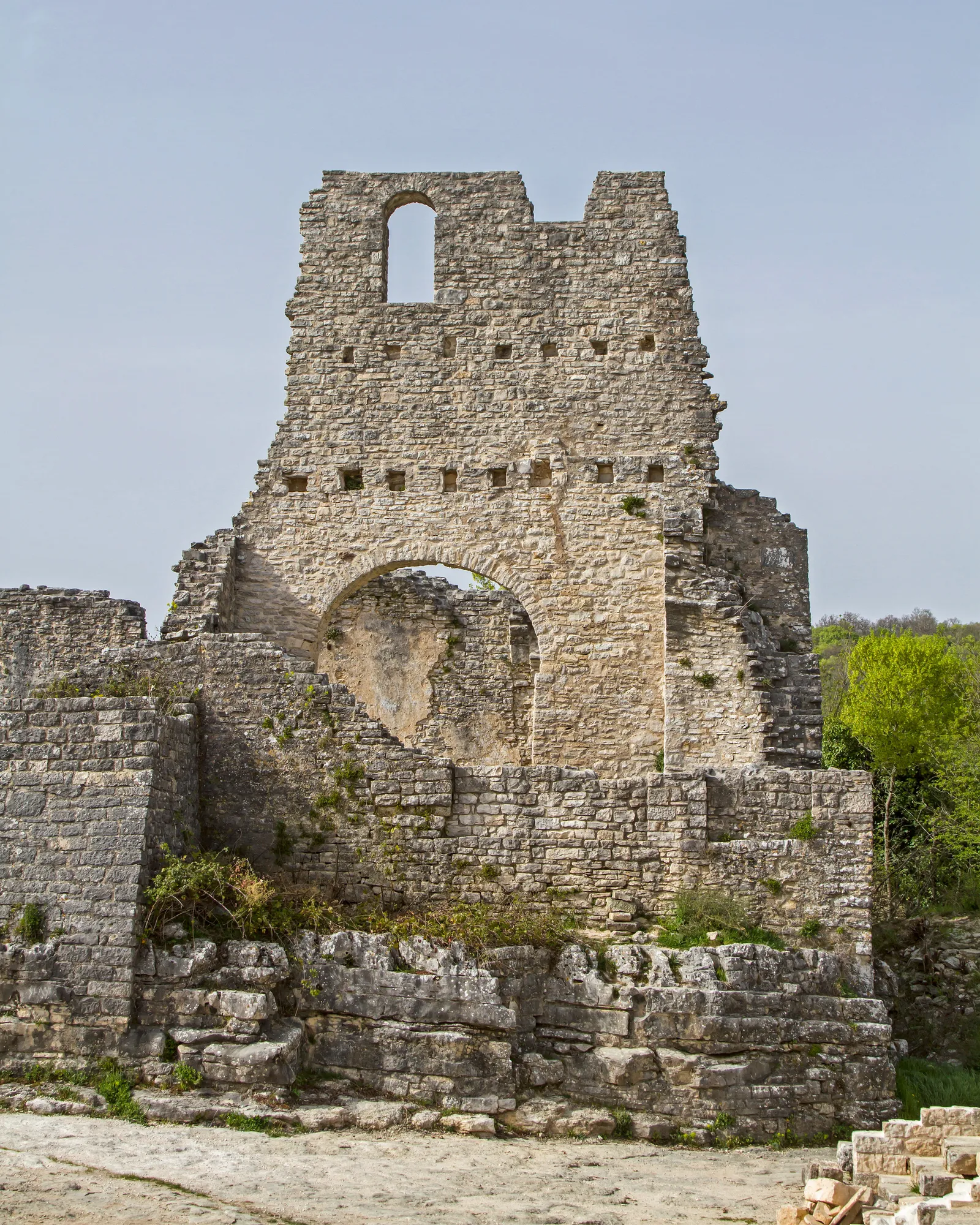 Image may contain Architecture Building Ruins Castle Fortress Arch and Gothic Arch
