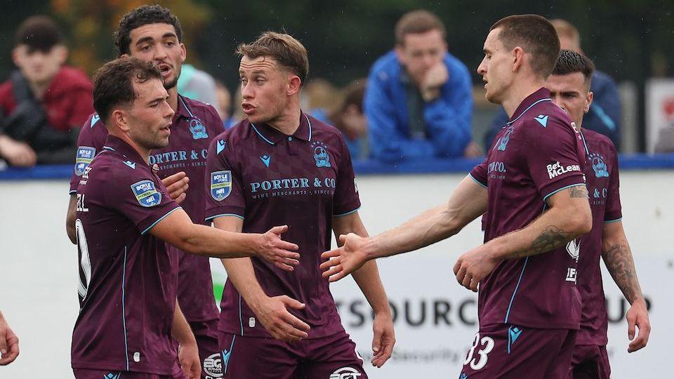 Linfield celebrating