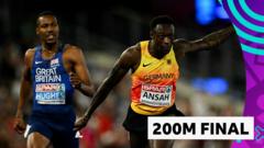Hughes takes silver as Ansah wins 200m gold Hughes takes silver as Ansah wins 200m gold