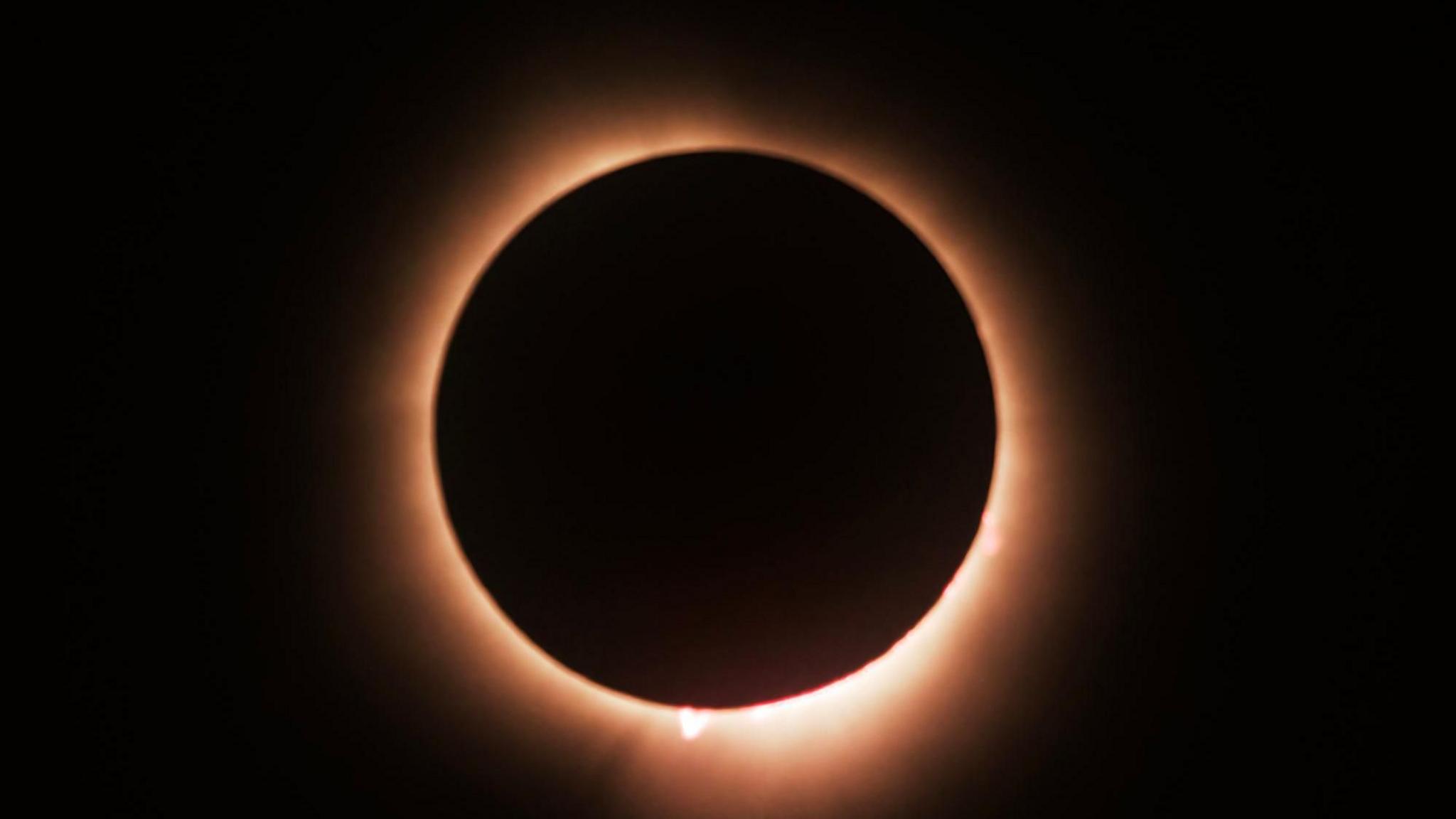 Stock photo of total solar eclipse
