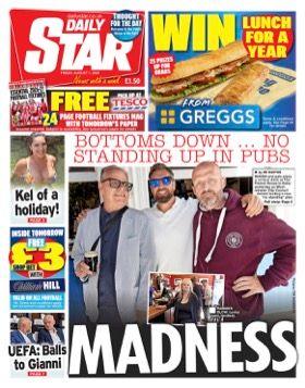 "Madness" reads the headline on the front page of the Daily Star.