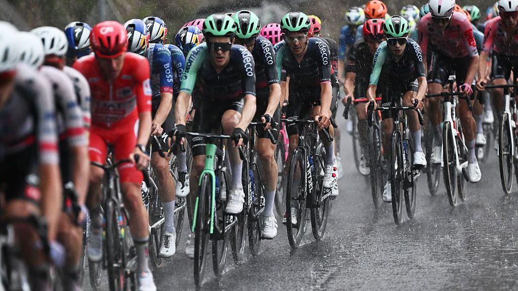 Vuelta stage three abandoned after hail in Pyrenees Vuelta stage three abandoned after hail in Pyrenees