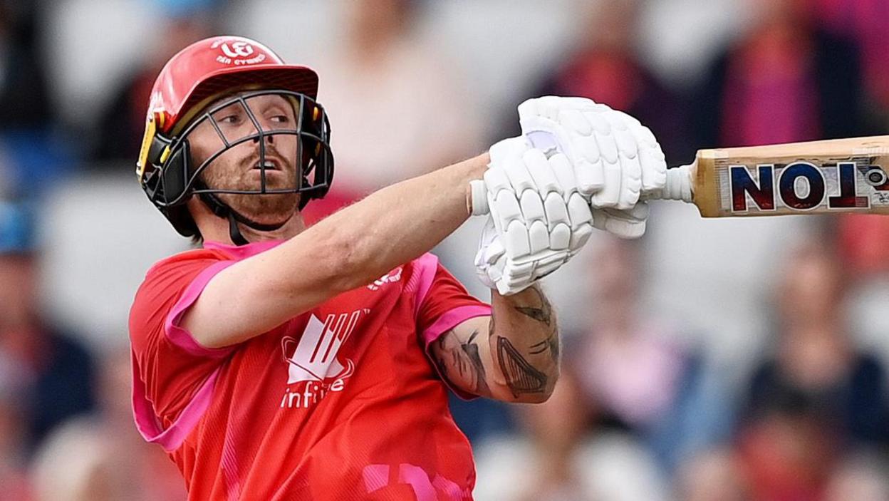 Phil Salt batting for Welsh Fire