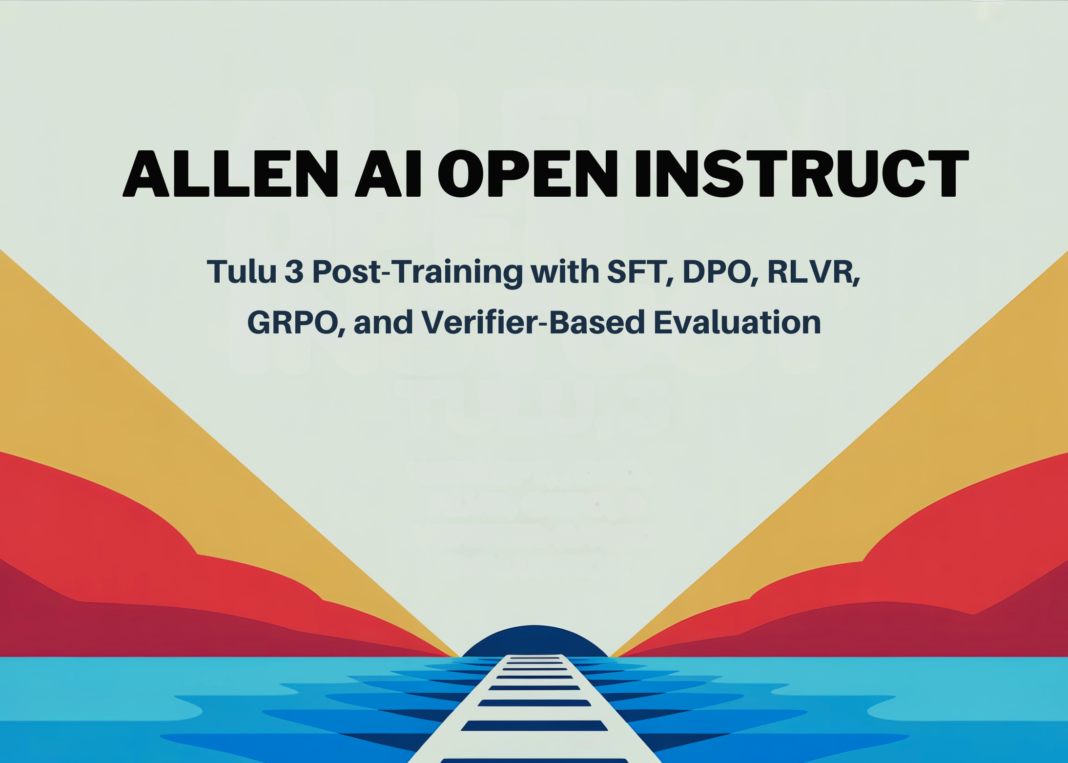 AllenAI Open Instruct Tulu 3 Post-Training with SFT, DPO, RLVR, GRPO, and Verifier-Based Evaluation AllenAI Open Instruct Tulu 3 Post-Training with SFT, DPO, RLVR, GRPO, and Verifier-Based Evaluation