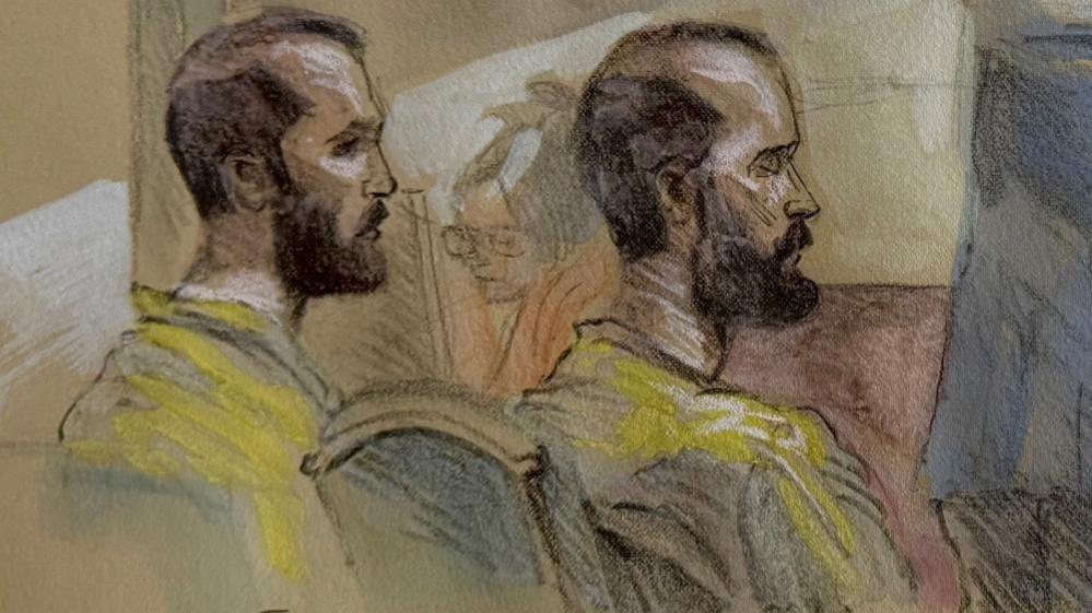 Andrew and Tristan Tate in court in Miami, Florida, on 27 August 2026
