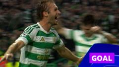 Celtic take the lead through Nygren’s ‘magnificent’ strike Celtic take the lead through Nygren’s ‘magnificent’ strike