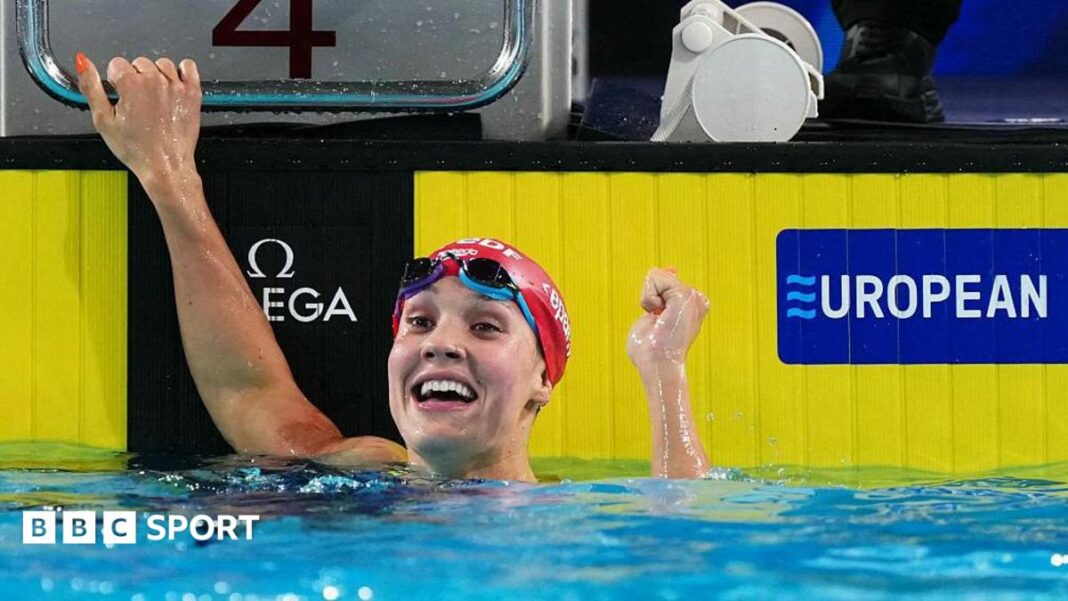 GB’s Evans wins European gold in 100m breaststroke GB’s Evans wins European gold in 100m breaststroke