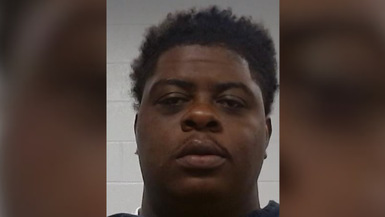 A mugshot of the rapper