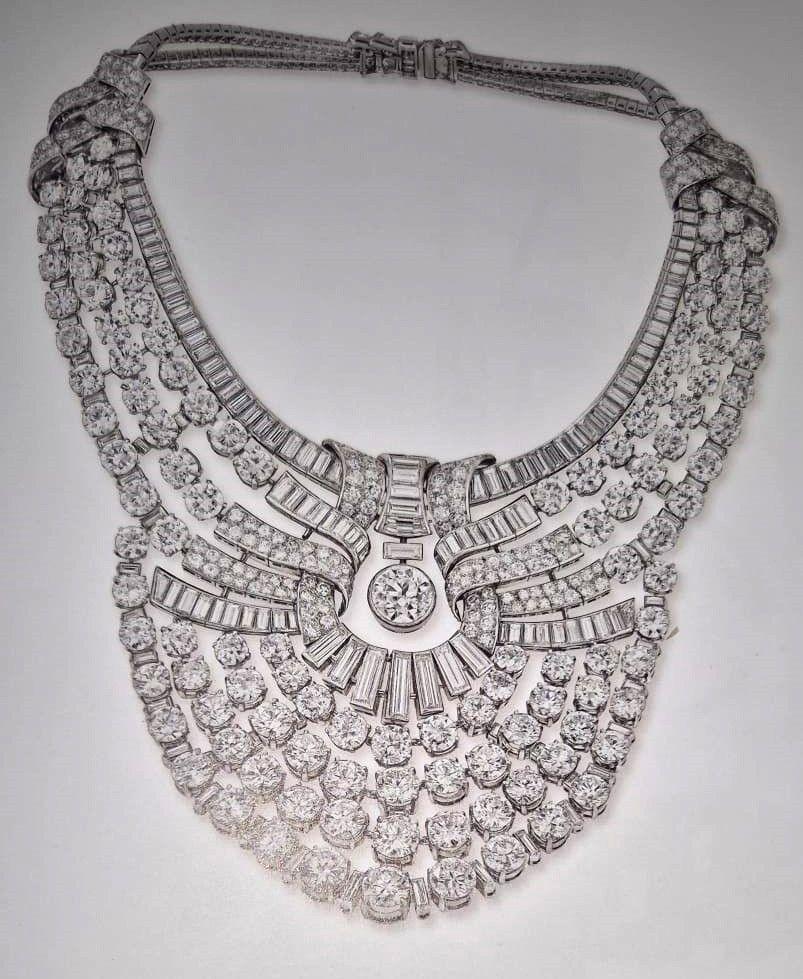 The necklace pictured on a white background.