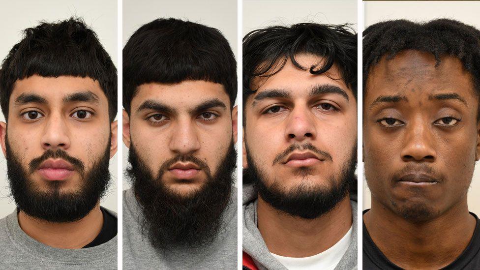 Hamza Iqbal, Saif Ali, Rehan Khan and Judex Atshatshi mugshot photos