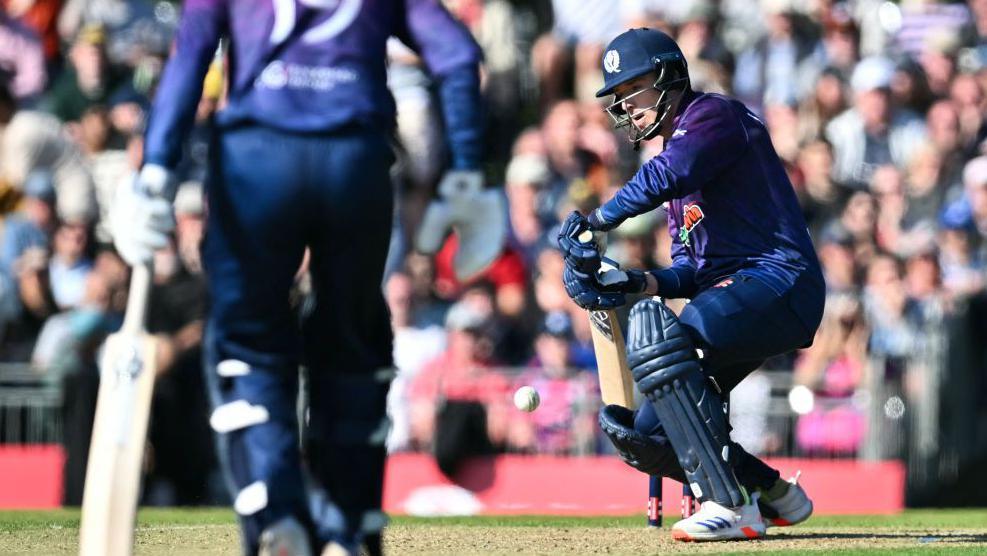 Scotland scrape past UAE with one wicket & ball left Scotland scrape past UAE with one wicket & ball left
