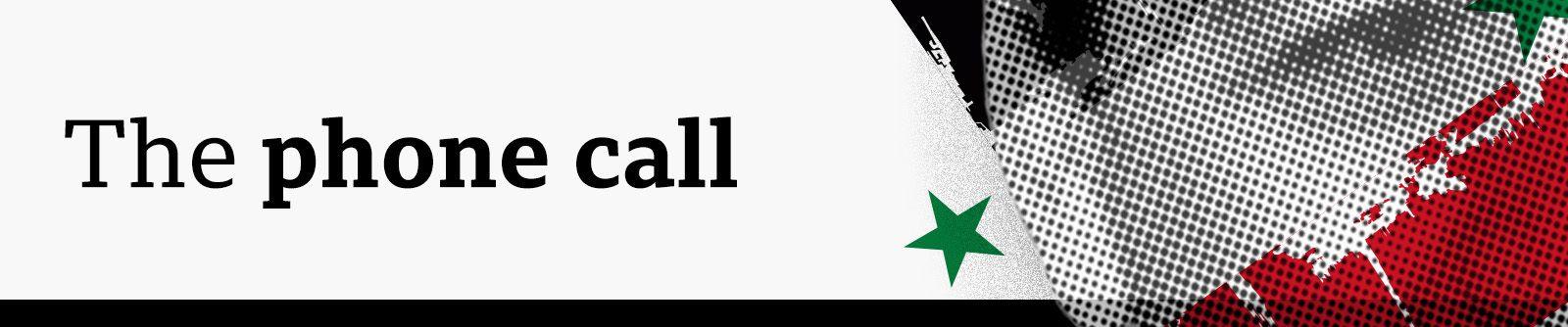 Designed banner as before saying The phone call