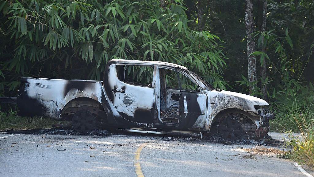 Dozens of co-ordinated arson attacks hit southern Thailand Dozens of co-ordinated arson attacks hit southern Thailand