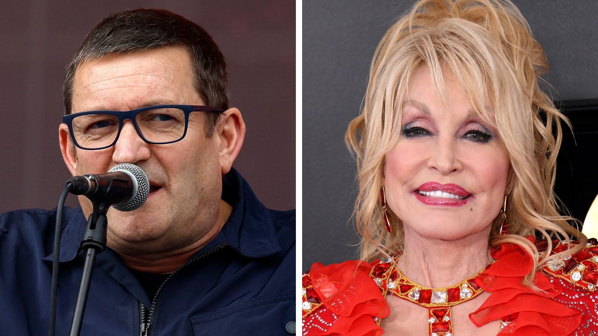 A split image of Paul Heaton (left) and Dolly Parton