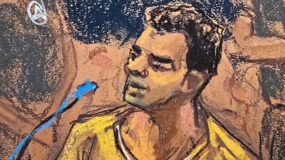 Luigi Mangione speaks during a hearing in his federal murder trial on Friday