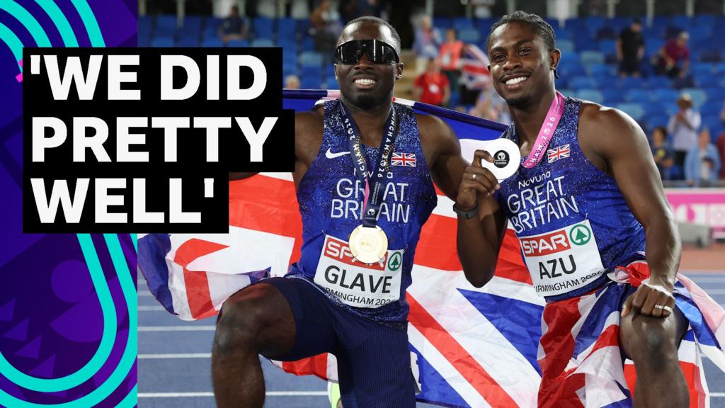 Glave and Azu deliver on GB sweep promise with 100m gold and silver Glave and Azu deliver on GB sweep promise with 100m gold and silver