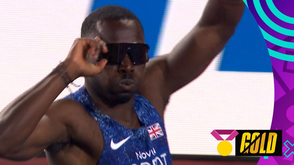Glave wins 100m gold ahead of Azu in stunning GB one-two Glave wins 100m gold ahead of Azu in stunning GB one-two