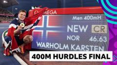 Warholm becomes a four-time European 400m hurdles champion Warholm becomes a four-time European 400m hurdles champion