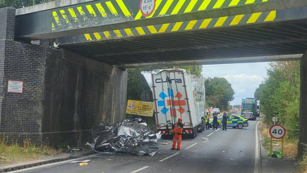 ‘Britain’s most bashed’ bridge hit twice in two days ‘Britain’s most bashed’ bridge hit twice in two days