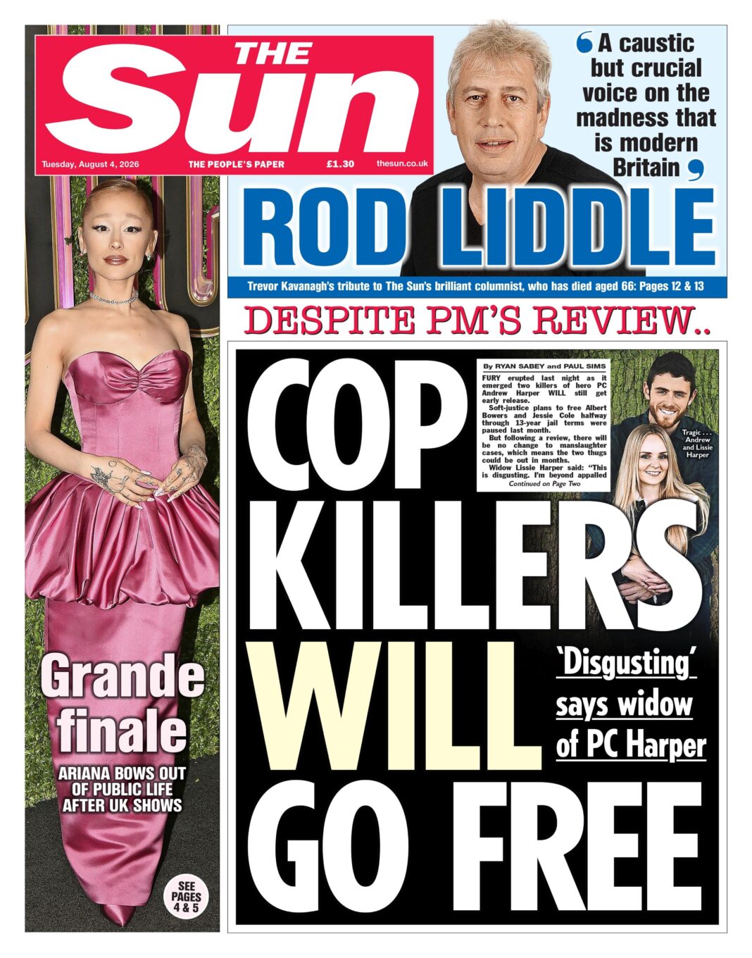 UK papers: ‘Cop killers will go free’ and ‘Farage’s sinking ship’ UK papers: ‘Cop killers will go free’ and ‘Farage’s sinking ship’