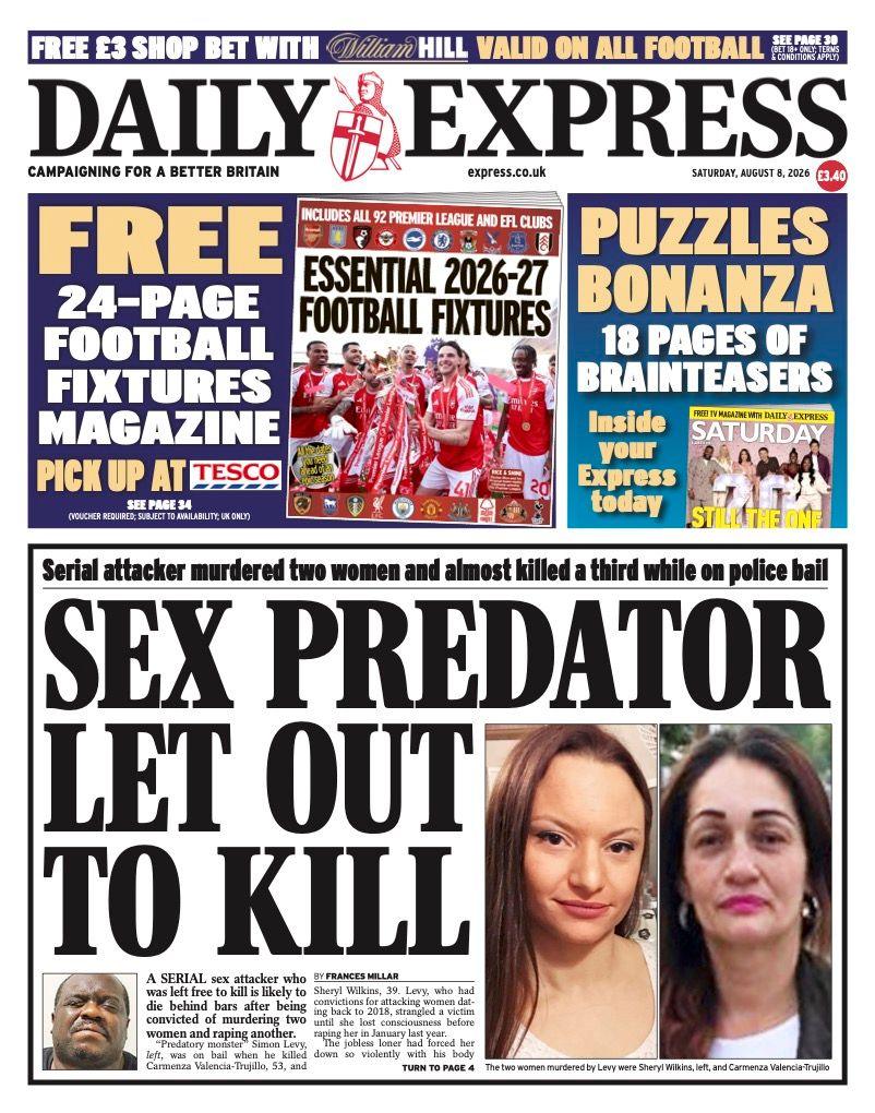 The papers: ‘Sex predator let out to kill’ and ‘net zero plans rolled back’ The papers: ‘Sex predator let out to kill’ and ‘net zero plans rolled back’