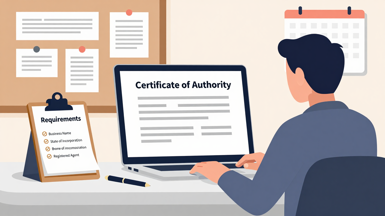 Filing Your Certificate of Authority or Foreign Qualification