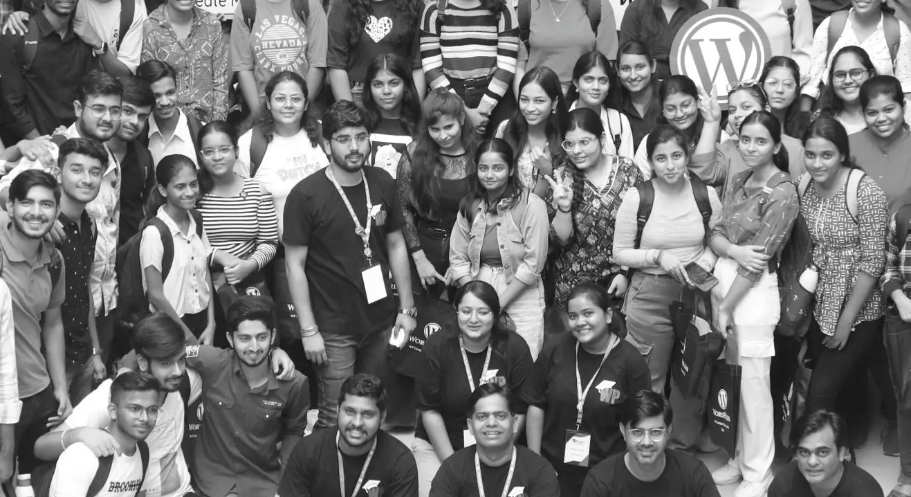 Group photo from a WordPress community event.