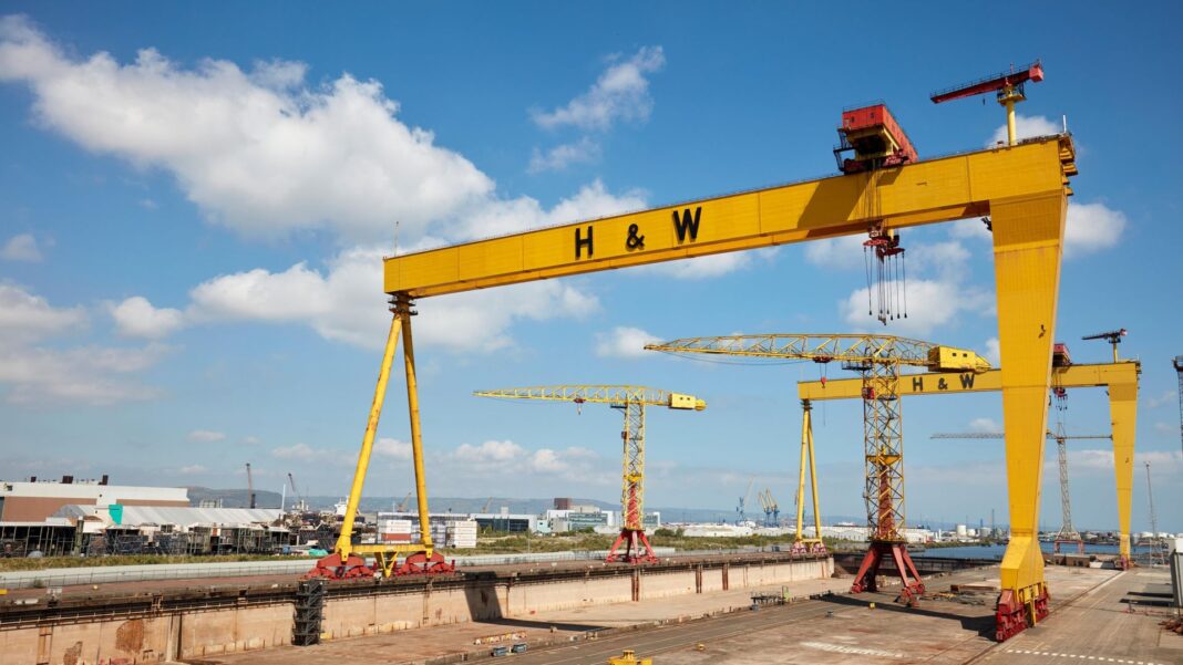 Famous cranes at shipyard where Titanic was built set for £3.1m refurbishment Famous cranes at shipyard where Titanic was built set for £3.1m refurbishment