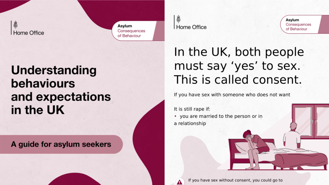 Asylum seekers warned not to make ‘kissing sounds’ at people in new guidance about living in UK Asylum seekers warned not to make ‘kissing sounds’ at people in new guidance about living in UK