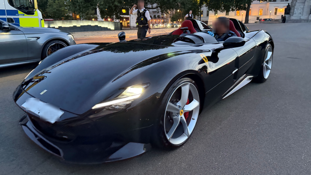 Why rare Ferrari in the UK for less than a day was targeted by police Why rare Ferrari in the UK for less than a day was targeted by police